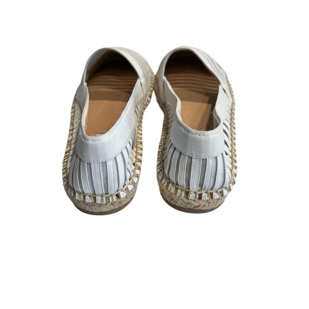 Steven Steve Madden Haleen cream/ivory Multi‎ Espadrille SlipOn Loafer Shoes 10